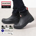 国内正規品 HUNTER MEN PLAY NEOPRENE CHELSEA BOOT ショートブーツ 長靴 黒 梅雨 防水 通勤 通学 ビジネス 仕事 旅行 アウトドア キャンプ ギフト 26cm 27cm 28cm