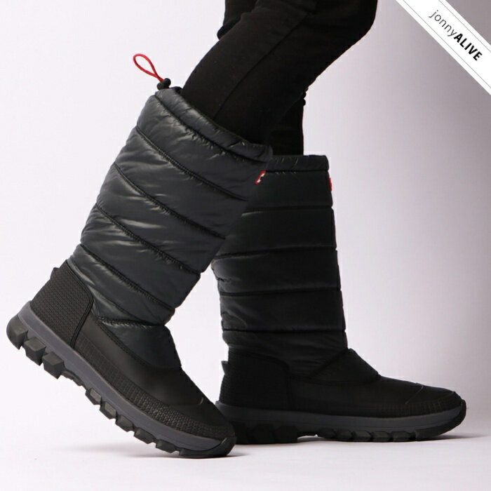 【在庫限り★10%OFFクーポン】HUNTER MENS ORIGINAL INSULATED SNOW BOOT TALL(オリジナル インシュレーテッドスノートールブーツ) スノーブーツ メンズ 長靴 ハンター スノーシューズ オシャレ 黒 ハロウィン