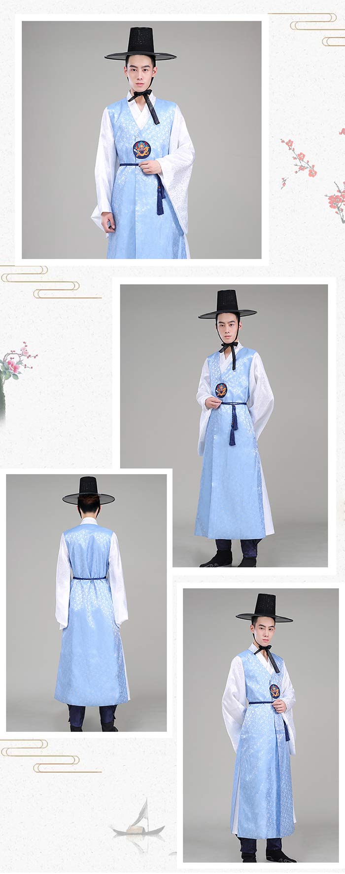 韓国民族衣装 パジチョゴリ 韓服 韓流舞台衣装 メンズ スーツセット 龍 刺繍 パジチョゴリ 入学式 成人式 イベント服 学園際 文化際 コスプレ 衣装 仮装変装 舞台 ステージ 衣装 ダンス衣装 写真撮影 演出服