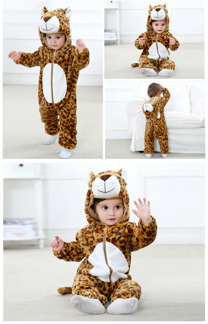 キッズ 新生児ベビー服 ベビー着ぐるみ 赤ちゃん 着ぐるみ 女の子 男の子 カバーオール 長袖 ロンパース ルームウェア 動物 70-100cm 室内着 連体服 パジャマ 暖かい 防寒 保温 肌触り良い cosplay 可愛い 春秋冬 クリスマス コスプレ 衣装 誕生日 出産祝い