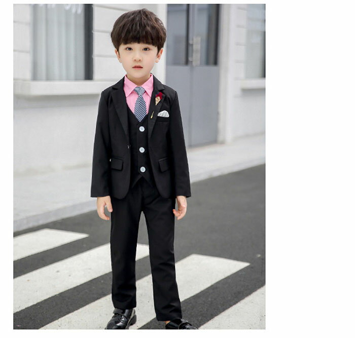 子供 スーツ 6点セットフォーマル スーツ 男の子 キッズ ピアノ 発表会 結婚式 入学式 入園式 こども 子供フォーマルスーツ キッズ スーツ 七五三 結婚式 卒園式 卒業式 ブラック 90 100 110 120 130 140 150 送料無料