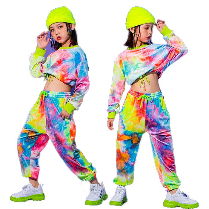 乐天商城 - ダンス 衣装 ヒップホップ キッズ ダンス衣装 セットアップ ジャズ ダンス衣装 レッスン着 ヘソ出し トップス ダンスパンツ ガールズ 演出服 舞台服 上下 セット服 練習着 発表会 学園祭 演出服 ガールズ HIPHOP ダンスウェア ジュニア ジャズダンス 衣装 団体服 110-180cm