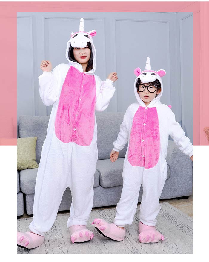 着ぐるみ パジャマ 大人用 子供 可愛い アニマル 動物 ユニコーン つなぎ 着ぐるみ パジャマ ハロウィン コスプレ 変身 コスプレ衣装 コスチューム ルームウェア レディース メンズ 女の子 男の子 クリスマス ギフト 仮装 パーティー イベント 変装 2