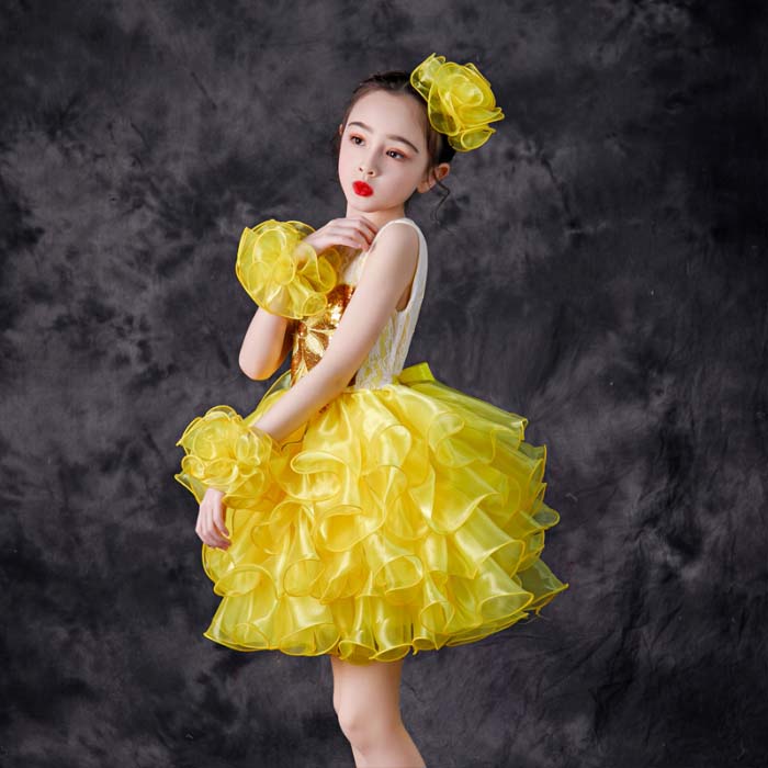 ダンス 衣装 子供 こども ダンス衣装 キッズ スパンコール ワンピース 子供ドレス ...