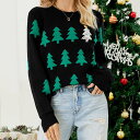 クリスマス ニット クリスマス セーター クリスマスツリー セーター トップス ニット レディース 秋冬 ニットセーター 柄編み 配色ニット 大人 レディース 春 長袖 厚手 女性 可愛い おしゃれ 大きめ ゆったり 体型カバー プレゼント