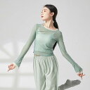 ダンス トップス シースルー レイヤード着風 ブラウス 古典舞踊 ダンス衣装 バレエダンス トップス レディース 大人 ダンス 衣装 レッスン着 練習着 動きや...