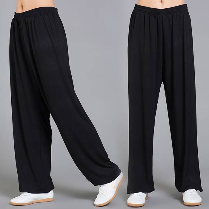 Joon store 楽天市場店の太極拳パンツ 太極拳ズボン カンフーパンツ 太極拳 ウェア 太極拳 服 表演服 練習着 カンフー服 演武用服 拳法 太極拳パンツ ズボン 男女兼用｜アングル3
