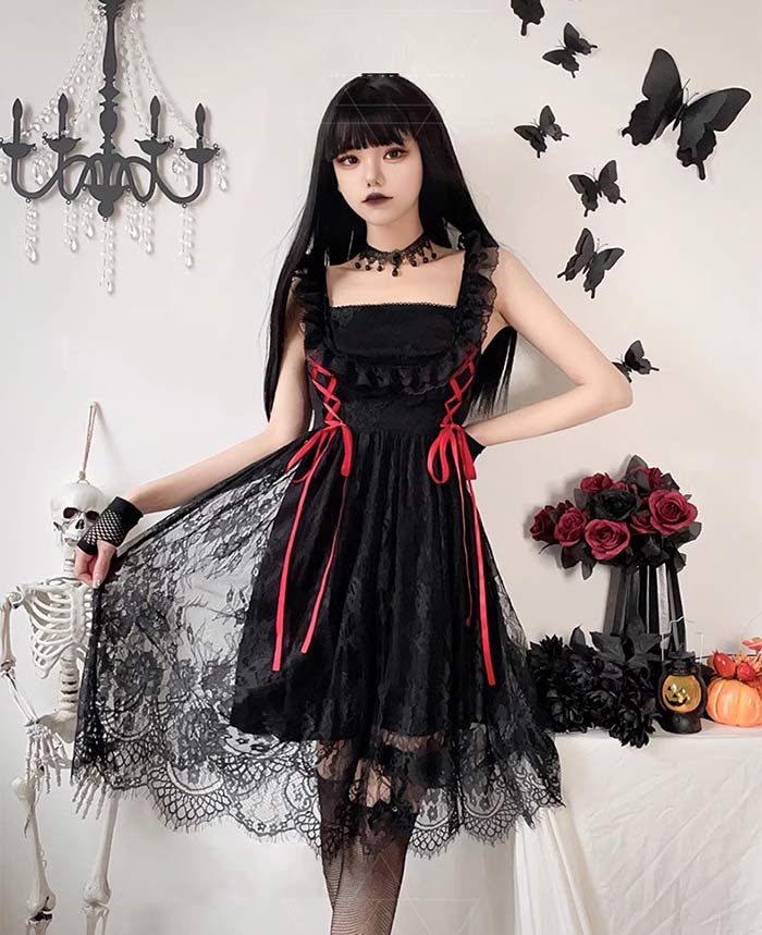 Halloween Cosplay Maquillaje Bruja Vampiro Bruja Halloween Cosplay Adultos Mujeres Bonitas Grandes Tintas Magia Chica Demonio Cosplay Vestido Carrera Una Piña Sexy Mujeres para Mujeres dulce Vestido Vestido de Halloween Vestido de Cosplay Vestido de Cosplay — vista 2