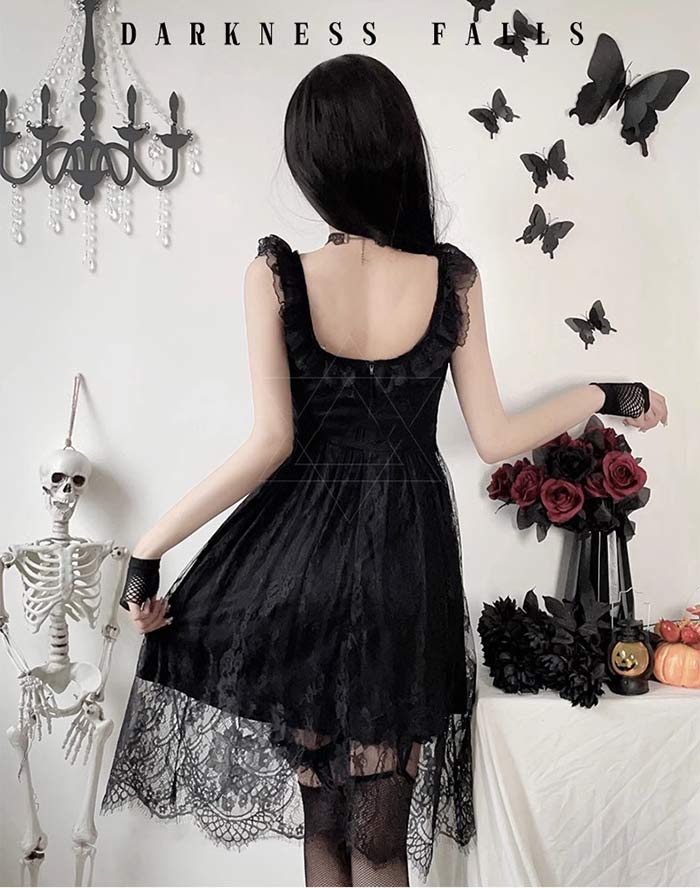 Halloween Cosplay Maquillaje Bruja Vampiro Bruja Halloween Cosplay Adultos Mujeres Bonitas Grandes Tintas Magia Chica Demonio Cosplay Vestido Carrera Una Piña Sexy Mujeres para Mujeres dulce Vestido Vestido de Halloween Vestido de Cosplay Vestido de Cosplay — vista 3