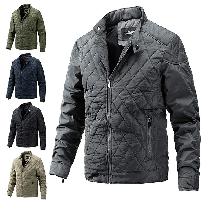 Men's Padded Jacket, Winter Jacket, Padded Coat, Lightweight Outerwear, Jumper, Lightweight, Warm, Thin, Warm Jacket, Plus Sizes, Warm Winter Clothing, Men's Fashion, Black, Gray, Navy, Green