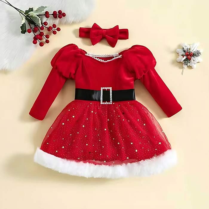 楽天Joon store 楽天市場店サンタ 子供 クリスマス ワンピース コスチューム 衣装 女の子 衣装 コスプレ キッズ ベビー チュールワンピース クリスマス サンタコス ワンピース コスチューム キッズ 子供 赤ちゃん サンタクロース サンタさん 90 100 110 120 130cm