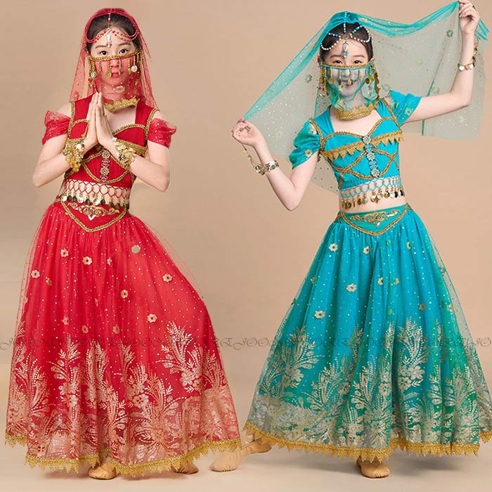 キッズ アラビアン 衣装 ハロウィン コスプレ 衣装 アラビアンプリンセス 子供 キッズ コスチューム ハロウィン仮装 女の子 コスプレ服 コスプレ衣装 クリス...