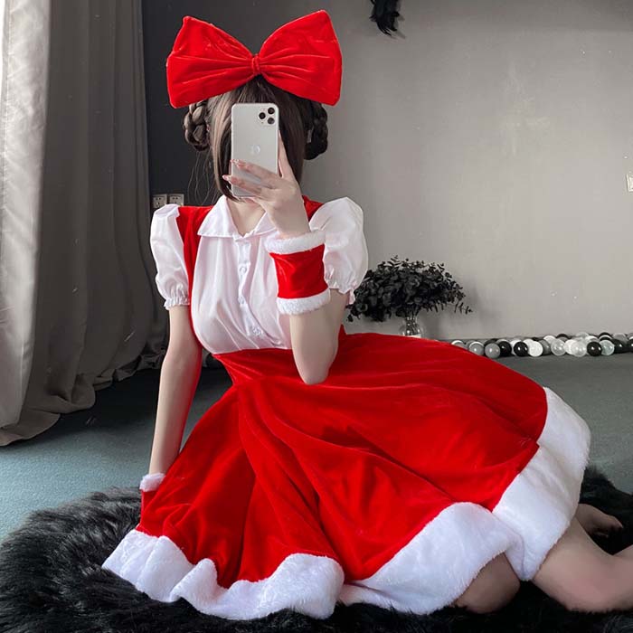 乐天商城 - サンタ コスプレ クリスマス コスプレ サンタコス サンタクロース コスチューム 2024新作 セクシー サンタコスプレ ワンピース サンタ サンタクロース コスプレ 衣装