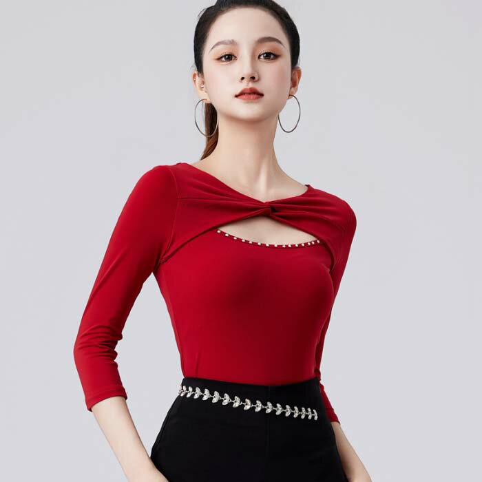 社交ダンス トップス 女性 社交ダンス衣装 上着 競技着 モダンラテンダンス用上着 レディース 女性用 ダンス衣装 上着 ダンス 社交 練習着 ワルツ チャチャチャ ラテン ステージ 衣装 演出着 レディース 発表会 団体演出服 M L XL 2XL 3XL ブラック