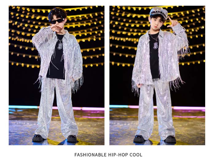 スパンコール ダンス衣装 ヒップホップ キッズ ダンス 衣装 hiphop キッズダンス衣...