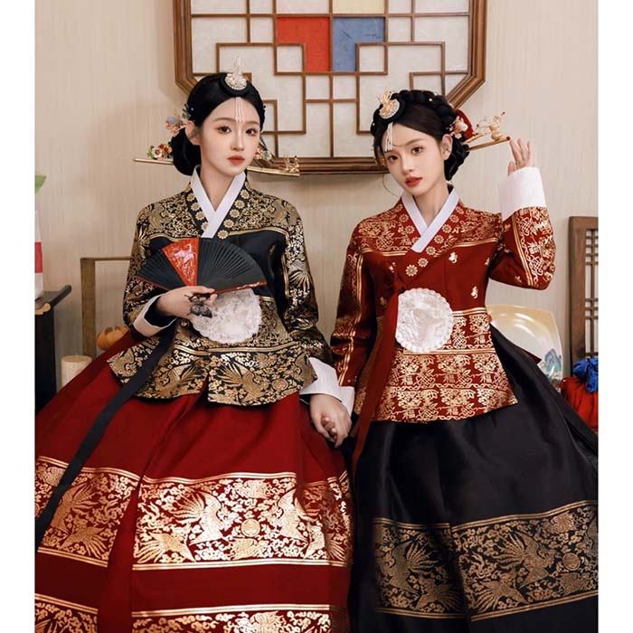 韓国民族衣装 チマチョゴリ 韓服 プリント 豪...の紹介画像2