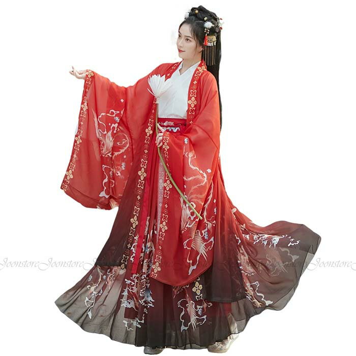 商品 漢服 内容 羽織+ブラウス＋スカート 素材 ポリエステル サイズ S 身長155-160cm　バスト83cm　体重40-50kg M 身長157-162cm　バスト88cm　体重45-55kg L 身長160-168cm　バスト93cm　体重52-65kg XL 身長162-170cm　バスト98cm　体重62-70kg ご了承いただきたいこと： ・採寸サイズなので若干の誤差がある場合がございます。 ・お使いのモニターの設定状況により、実際のカラーの色味と異なる場合ございます。 ・機械による生産過程において、どうしても生地を織る際の糸の継ぎ目や多少のほつれ等が生じている場合がございます。 ・万が一、欠品の場合、メールにてご連絡いたします。 　以上を、ご了承の上お買い求め下さいませ。商品 漢服 内容 羽織+ブラウス＋スカート 素材 ポリエステル サイズ S 身長155-160cm　バスト83cm　体重40-50kg M 身長157-162cm　バスト88cm　体重45-55kg L 身長160-168cm　バスト93cm　体重52-65kg XL 身長162-170cm　バスト98cm　体重62-70kg ご了承いただきたいこと： ・採寸サイズなので若干の誤差がある場合がございます。 ・お使いのモニターの設定状況により、実際のカラーの色味と異なる場合ございます。 ・機械による生産過程において、どうしても生地を織る際の糸の継ぎ目や多少のほつれ等が生じている場合がございます。 ・万が一、欠品の場合、メールにてご連絡いたします。 　以上を、ご了承の上お買い求め下さいませ。