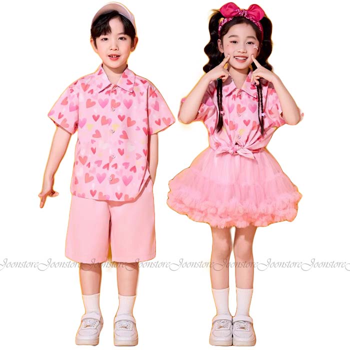 乐天商城 - キッズ ダンス衣装 セットアップ キッズ ジャズ 女の子 男の子 半袖 パンツ チュチュスカート k-pop 子供服 ヒップホップ 応援団 演出 団体服 幼稚園 保育園 可愛い カッコイイ おしゃれ レッスン ダンスウェア hiphop 発表会 舞台 ステージ衣装 演出服 100-180