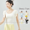 ダンス トップス ラバ袖 ストレッチ 大人 バレエトップス レッスン 着 バレエウェア レディース 大人用 バレエ用品 バレエ 練習着 レッスンウェア ダンス ...