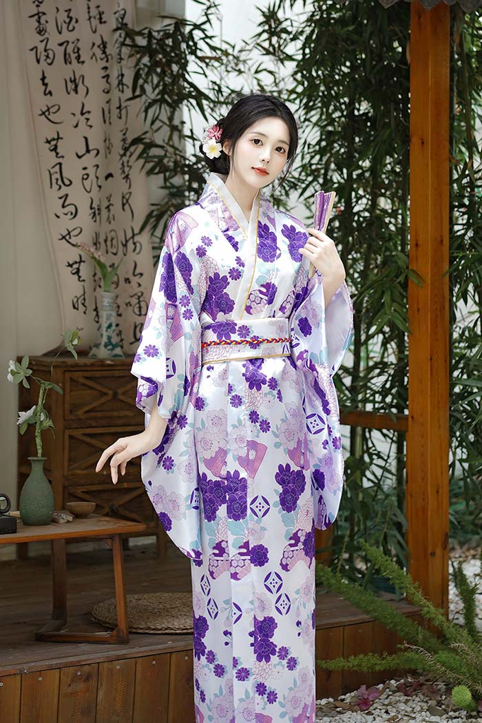 花魁 衣装 コスプレ衣装 着物 ドレス ロング丈 仮装 和装 ハロウィン コスプレ 衣装 女性用 レディース 余興 パーティー イベント コスチューム 和服 和風 かわいい ロング着物ドレス 着物コスプレ衣装 花魁 おいらん 浴衣 サテン 和柄ドレス お祭り 衣装 舞台衣裳 パープル joonstore-10003678 Joon store 楽天市場店 サンプル画像2