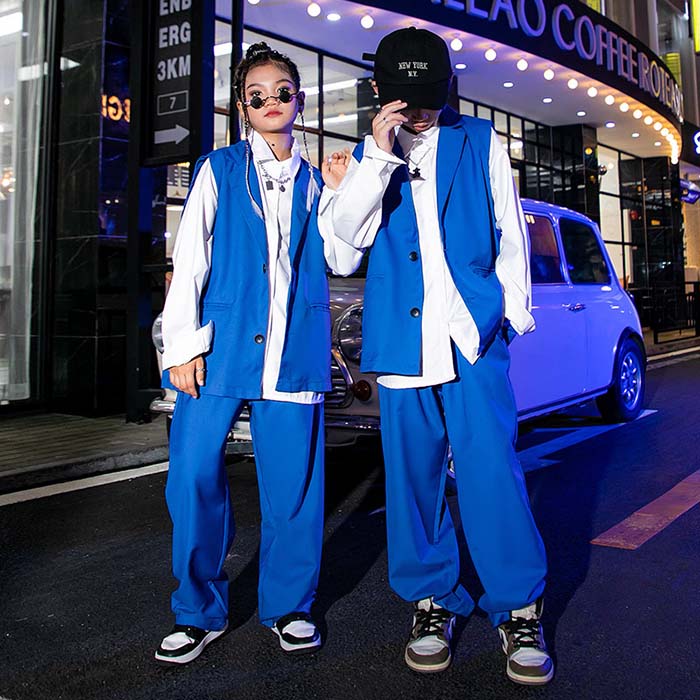 乐天商城 - キッズダンス衣装 韓国風 ヒップホップ衣装 セットアップ 男の子 女の子 子ども ジャズダンス シャツ ベスト パンツ 子供服 ダンス衣装 ジュニア服 キッズ服 演出服 ステージ衣装 ダンスウェア 韓国 K-POP jazz 学園祭 文化祭 ダンス 発表会 団体服 おしゃれ 120-180cm