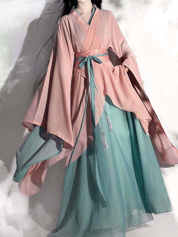 樂天商城 - 漢服 コスプレ衣装 中華古代ドレス レディース 中華服 セットアップ コスチューム 大人用 中華ドレス 華流 チャイナ服 広袖 交差襟 シースル 羽織 ベルト付き 3点セット チャイナドレス 漢元素 コスプレ衣装 イベント 学園祭 時代劇 舞台ステージ衣装 ダンス衣装