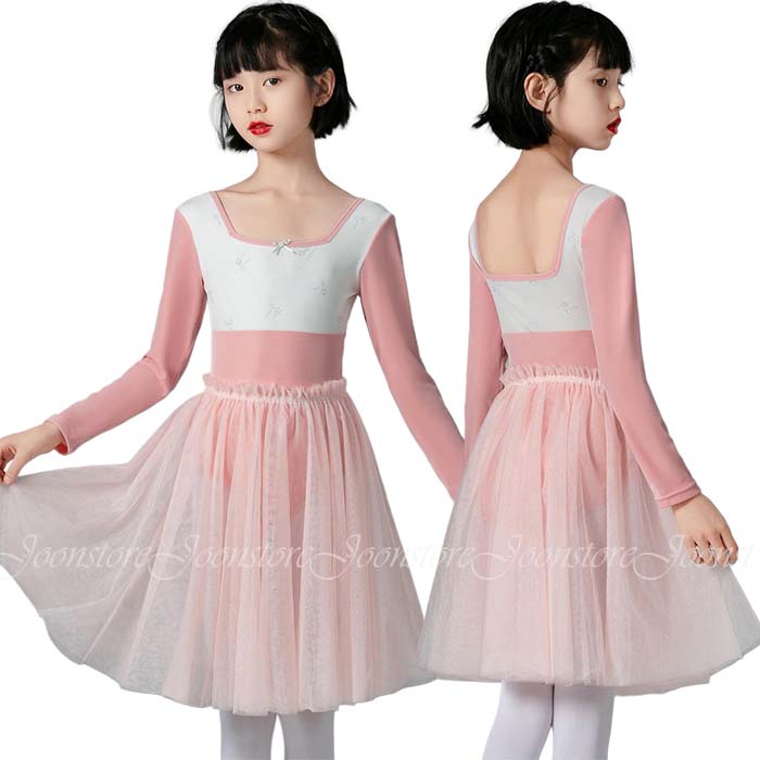 バレエレオタード 子ども ジュニア チュールスカート