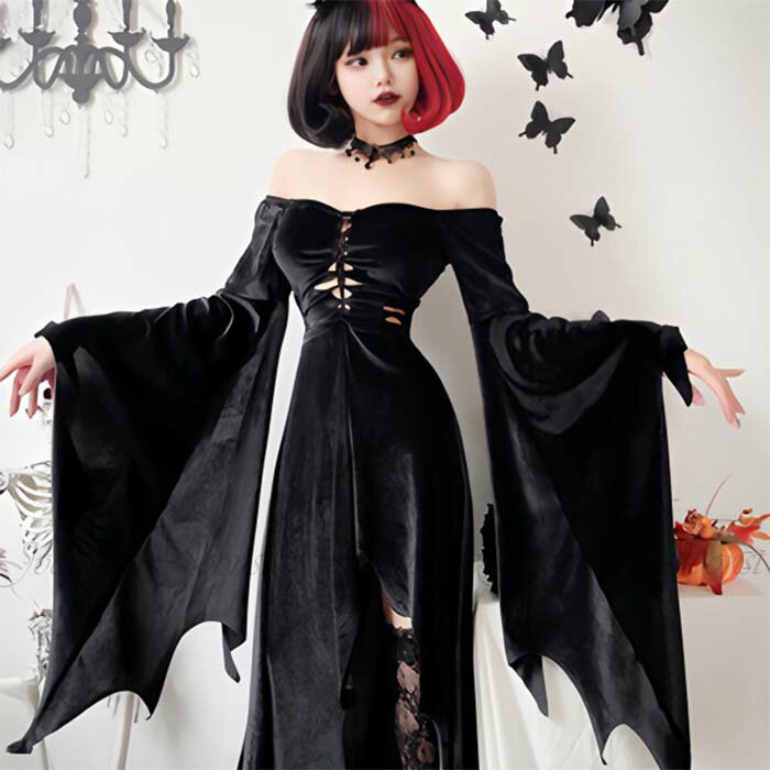 樂天商城 - ハロウィン コスプレ バンパイア コスプレ衣装 吸血鬼 悪魔 コスチューム 大人用 大人 巫女 魔女 鬼の花嫁 吸血鬼 変身 仮装 コスプレ衣装 女性 レディース ハロウィン衣装 ワンピース ハロウィン コスプレ 仮装 衣装 ハロウイン お化け屋敷 文化祭 仮装 変装 舞台衣装