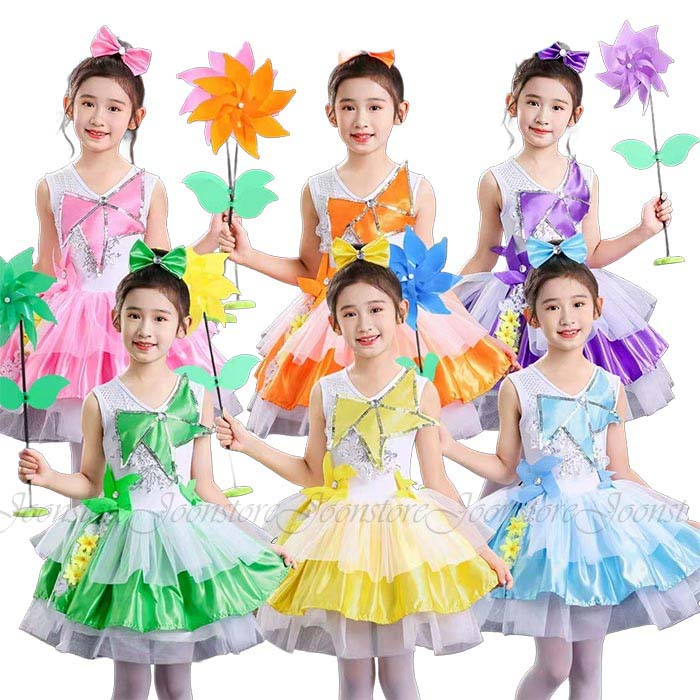 乐天商城 - キッズ ダンス衣装 子供ワンピース ドレス 女の子 ダンス 発表会 かわいい ステージ衣装 舞台衣装 ふんわり チアガール 舞台ステージ衣装 チア 子ども ダンス服 ジュニア 子供服 イベント 学園祭 発表会 演出ドレス ダンスウェア 応援団 チアダンス 体操服 100～170cm