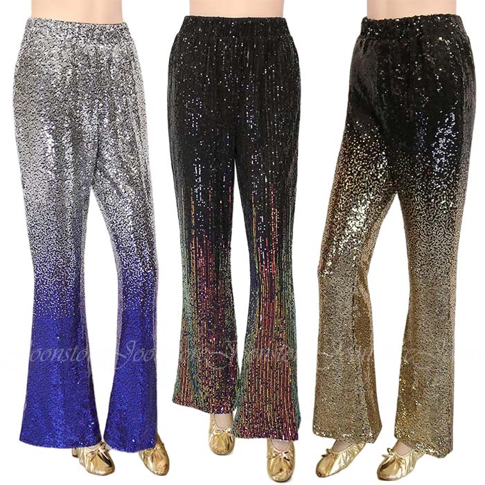 スパンコールダンスパンツグラデーシ...