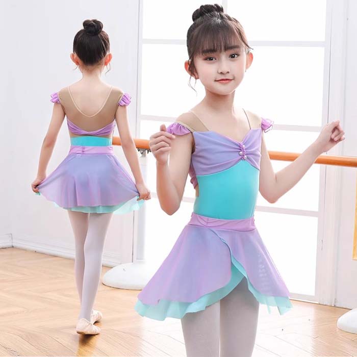 楽天市場】バレエ スカート付きレオタード ジュニアの通販