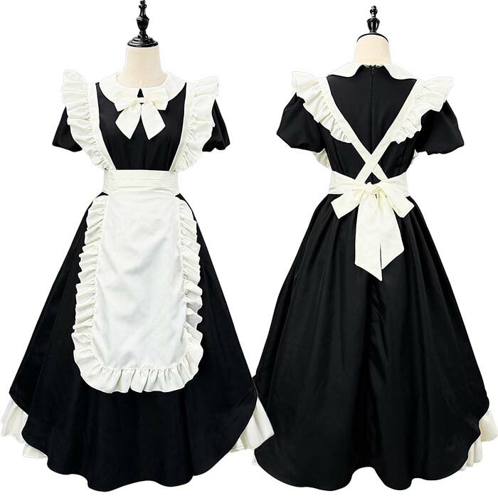 樂天商城 - メイド服 コスプレ衣装 半袖 可愛いメイド メイド衣装 ハロウィン 仮装 衣装 コスチューム 大きいサイズ レディース 大人 ハロウィンコスプレ コスプレ 衣装 制服 喫茶店 変装 エプロン ゴスロリ ワンピース パーティー イベント 学園祭 文化祭