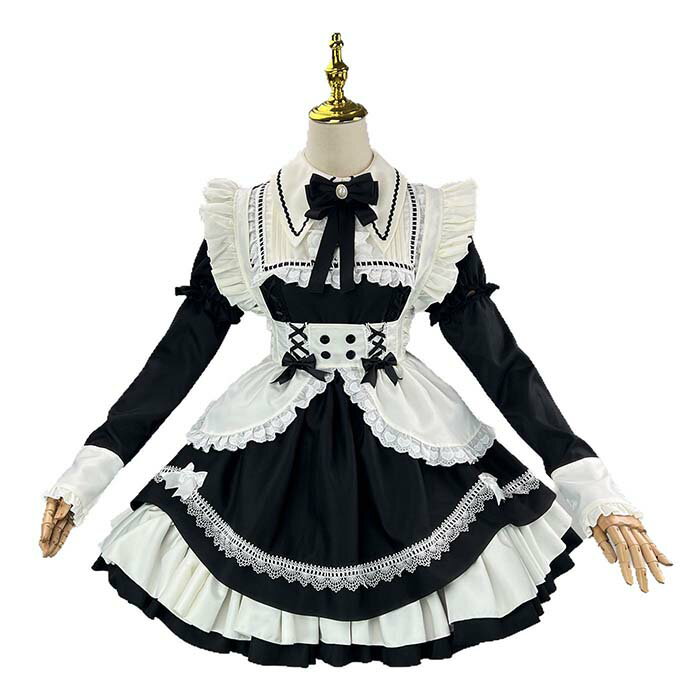乐天商城 - メイド服 コスプレ衣装 可愛いメイド ロリータワンピース メイド衣装 ハロウィン 仮装 衣装 コスチューム 大きいサイズ レディース 大人 ハロウィンコスプレ コスプレ 衣装 制服 喫茶店 変装 エプロン ゴスロリ ワンピース パーティー イベント 学園祭 文化祭