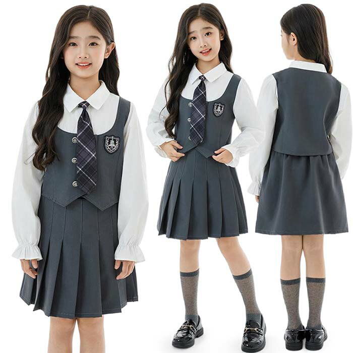 乐天商城 - 子供スーツ 女の子 フォーマル スカートスーツ フォーマルスーツ 子供服 春 春服 入園式 入学式 卒園式 卒業式 結婚式 かわいい スーツセット シャツ スカート 2点セット 制服 子供用 ジュニア 小学生 中学生 七五三 撮影 発表会 子供服