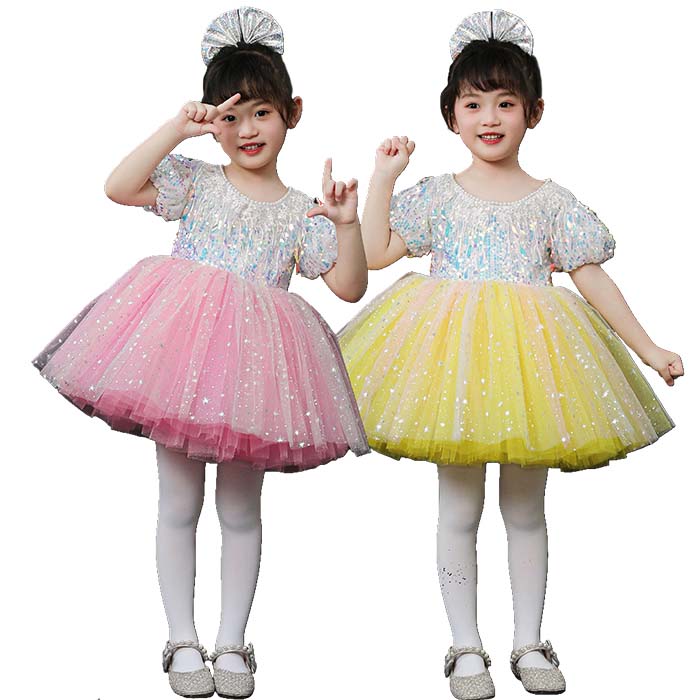 乐天商城 - キッズ ダンス 衣装 スパンコール ワンピース 子供 チュチュ スカート キラキラ スパンコール キッズ ダンス衣装 チアダンス ガールズ 100 110 120 130 140 150 子供服 キッズ ジュニア 舞台ステージ衣装 ジュニア 発表会 ダンス衣装 女の子 衣装 派手 舞台 応援団