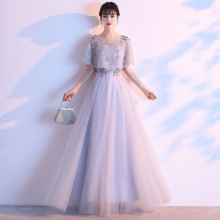 乐天商城 - パーティードレス 結婚式ドレス ロングドレス かわいい 花レース 結婚式 ワンピース ロング丈 ピアノ 発表会 演奏会 二次会 2次会 お呼ばれ レディース 大人 20代 30代 40代 50代 送料無料