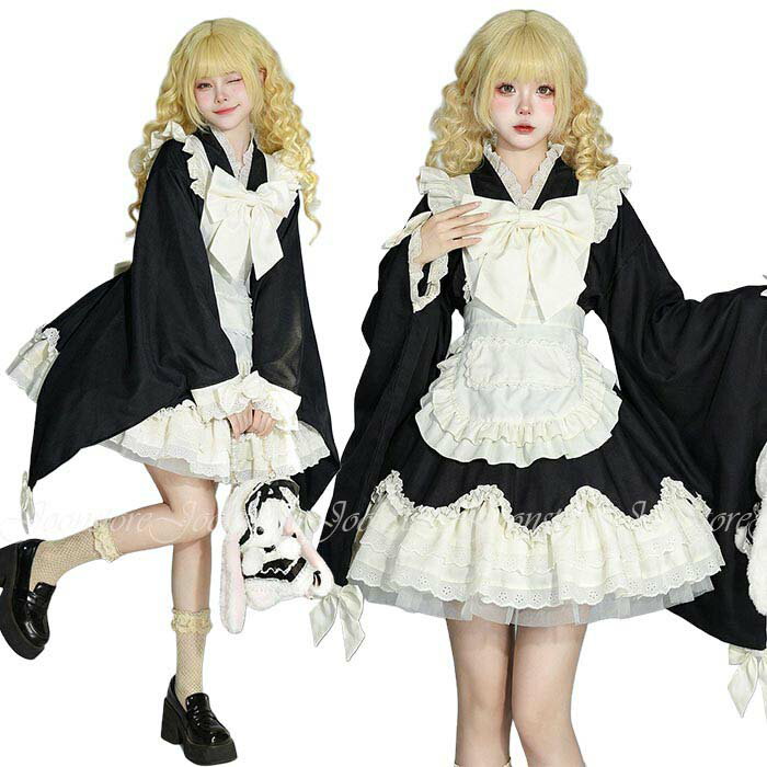 乐天商城 - メイド服 コスプレ衣装 可愛いメイド ロリータワンピース メイド衣装 ハロウィン 仮装 衣装 コスチューム 大きいサイズ レディース 大人 ハロウィンコスプレ コスプレ 衣装 制服 喫茶店 変装 エプロン ゴスロリ ワンピース パーティー イベント 学園祭 文化祭