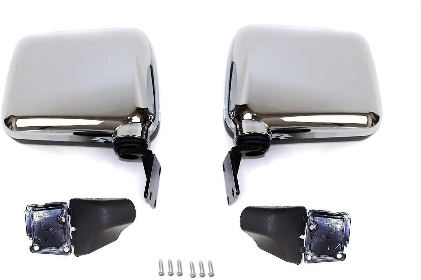 【送料無料】ジムニー ドアミラー JA11 JA12 JA22 JA71 JB32 等 純正交換タイプ アクセサリー 外装 カスタム クリスタル ブラック 左右 セット 新品