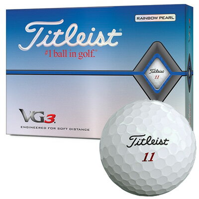 《今日だす》タイトリスト　2020　VG3　ボール　（レインボーパール）　［1ダース］