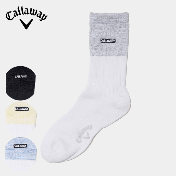 【10/15限定★ほぼ全商品10%オフCP配布中＋抽選100%Pバック★要エントリー】キャロウェイ ローゲージクルーソックス C24193107