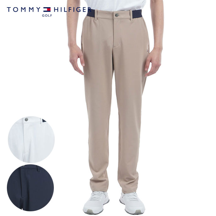 【10/25限定★抽選100%Pバック★要エントリー+最大10%オフCP配布中】 ゴルフウェア トミーヒルフィガー パンツ 遮熱 テーパードパンツ THMA534 メンズ