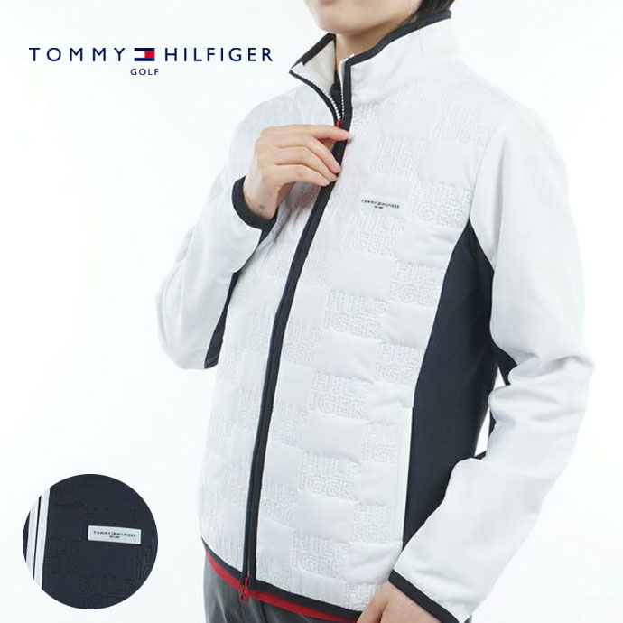 ゴルフウェア トミーヒルフィガー アウター ロゴキルト パテッドジャケット THLA586 レディース