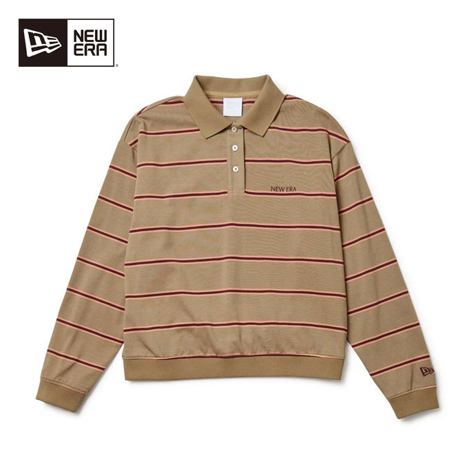 【11/18限定★抽選100%Pバック★要エントリー+最大10%オフCP配布中】 ゴルフウェア ニューエラ ポロシャツ LS POLO SHIRT KHA 14669799 レディース