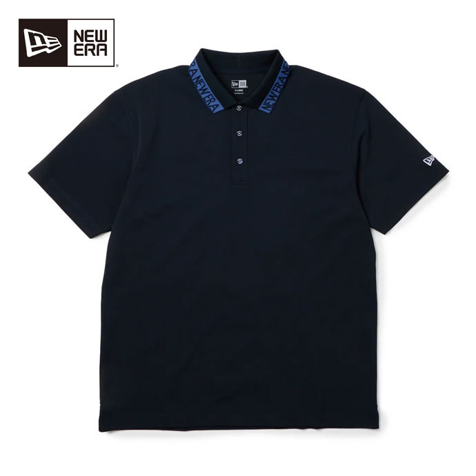 最大10%OFFクーポン発行中【07/14〜07/17】 ゴルフウェア ニューエラ GF SS KANOKO POLO COLLAR LOGO NVY メンズ 春 夏 26SS