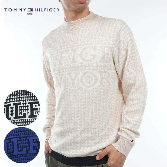 【10/15限定★ほぼ全商品10%オフCP配布中＋抽選100%Pバック★要エントリー】トミーヒルフィガー ハウンドトゥース クルーネックセーター THMA374