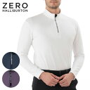 最大10%OFFクーポン発行中【7/16〜7/29】 ゼロハリバートン バックパイルハーフジップロングシャツ ZHG−A26b