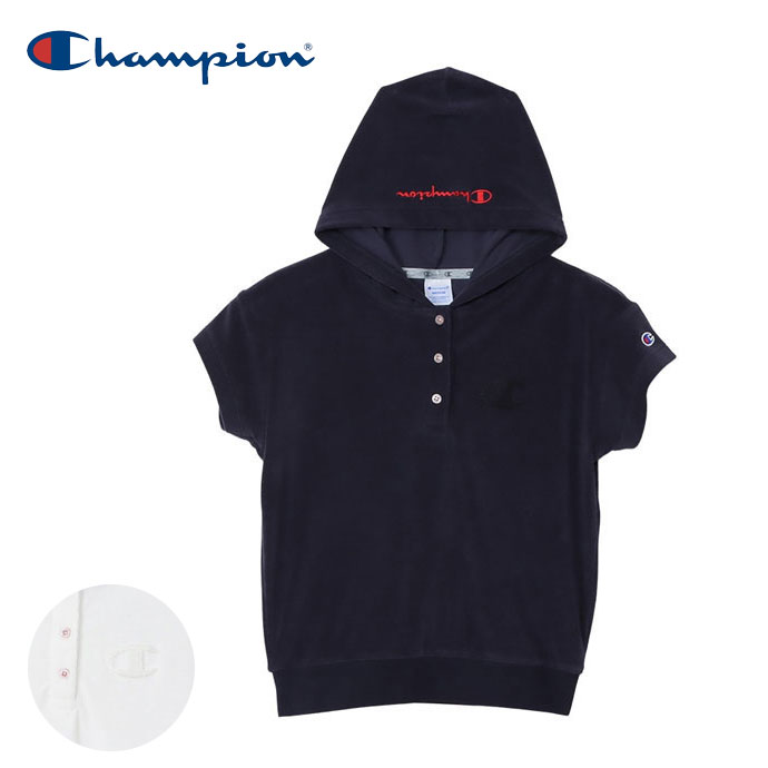 《あす楽》チャンピオン HOODED POLO SHIRT CWZG305