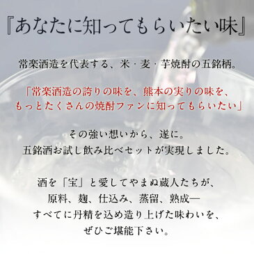 ≪化粧箱なし・10本（5本×2）入り≫『本格焼酎5撰 味比べセット』【同梱不可】一番人気のお試しセットが「ご自宅用」で登場！受賞銘酒＋看板樽焼酎を飲み比べできるミニボトルセット