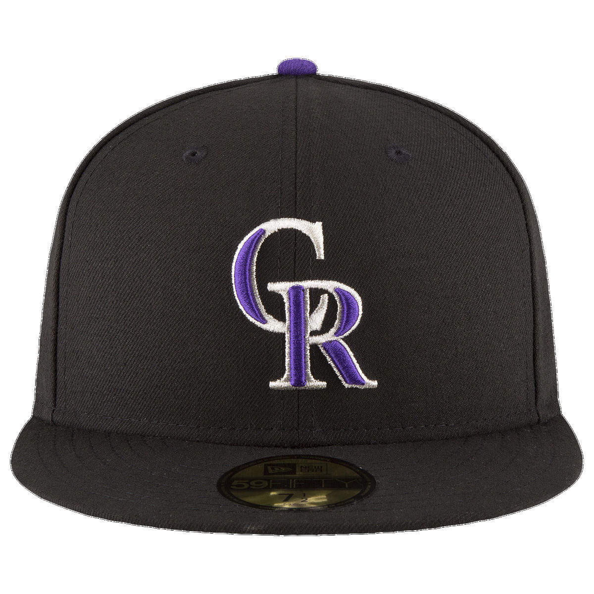 ニューエラ New Era 【 Rockies 59Fifty Authentic Cap - Adult 】 ロッキーズ オーセンティック キャップ 帽子 Black/White/Purple 黒色 ブラック 白色 ホワイト 紫色 パープル
