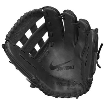 ナイキ NIKE 黒色 ブラック 金色 ゴールド 12” 【 NIKE HYPERDIAMOND H WEB MITT BLACK METALLIC GOLD WORN ON LEFT HAND 】 スポーツ アウトドア 野球 ソフトボール グローブ ミット